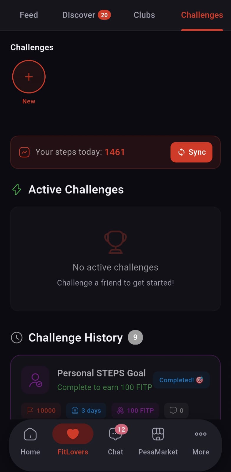 Send Challenges to Friends and Contacts